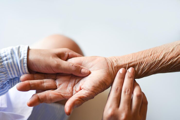 cropped hands doctor examining patient hospital 1048944 5168680